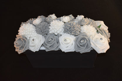 Pot rectangulaire floral